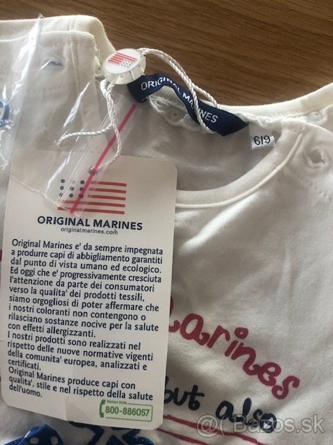 Tričko Original Marines 6/9 mesiacov - 2