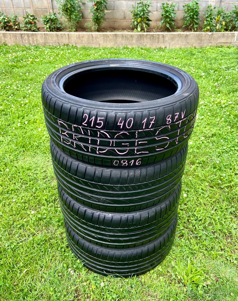 215/40 r17 letné BRIDGESTONE 87V - 2