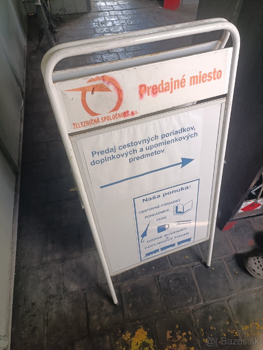Kovový reklamný stojan "A" - 2