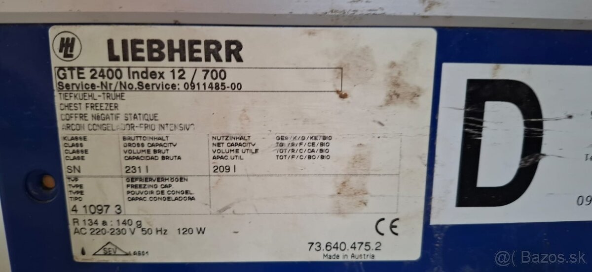 Truhlicová mraznička - 2