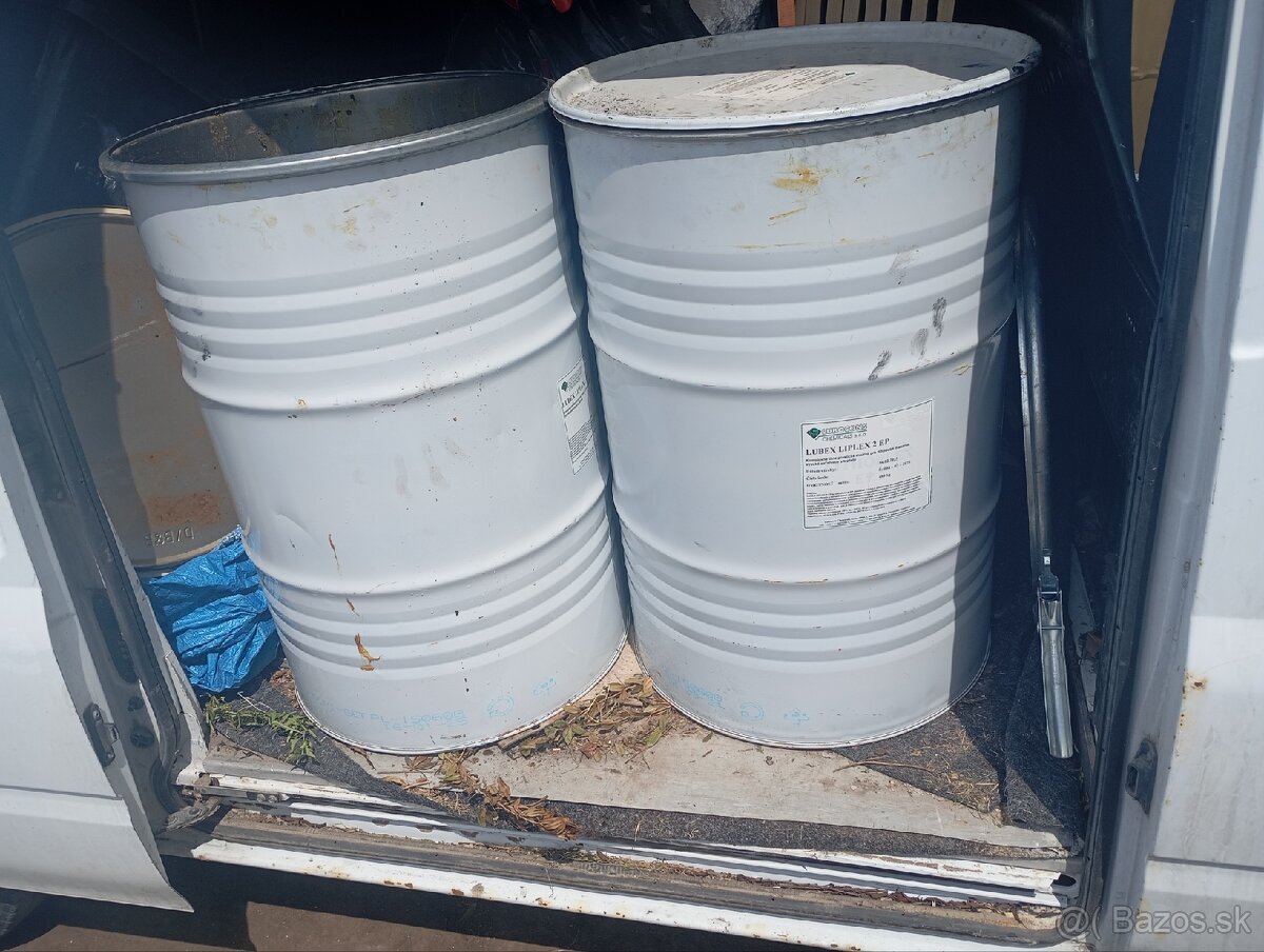 Plechový sud 208 litrov - viac kusov - 2