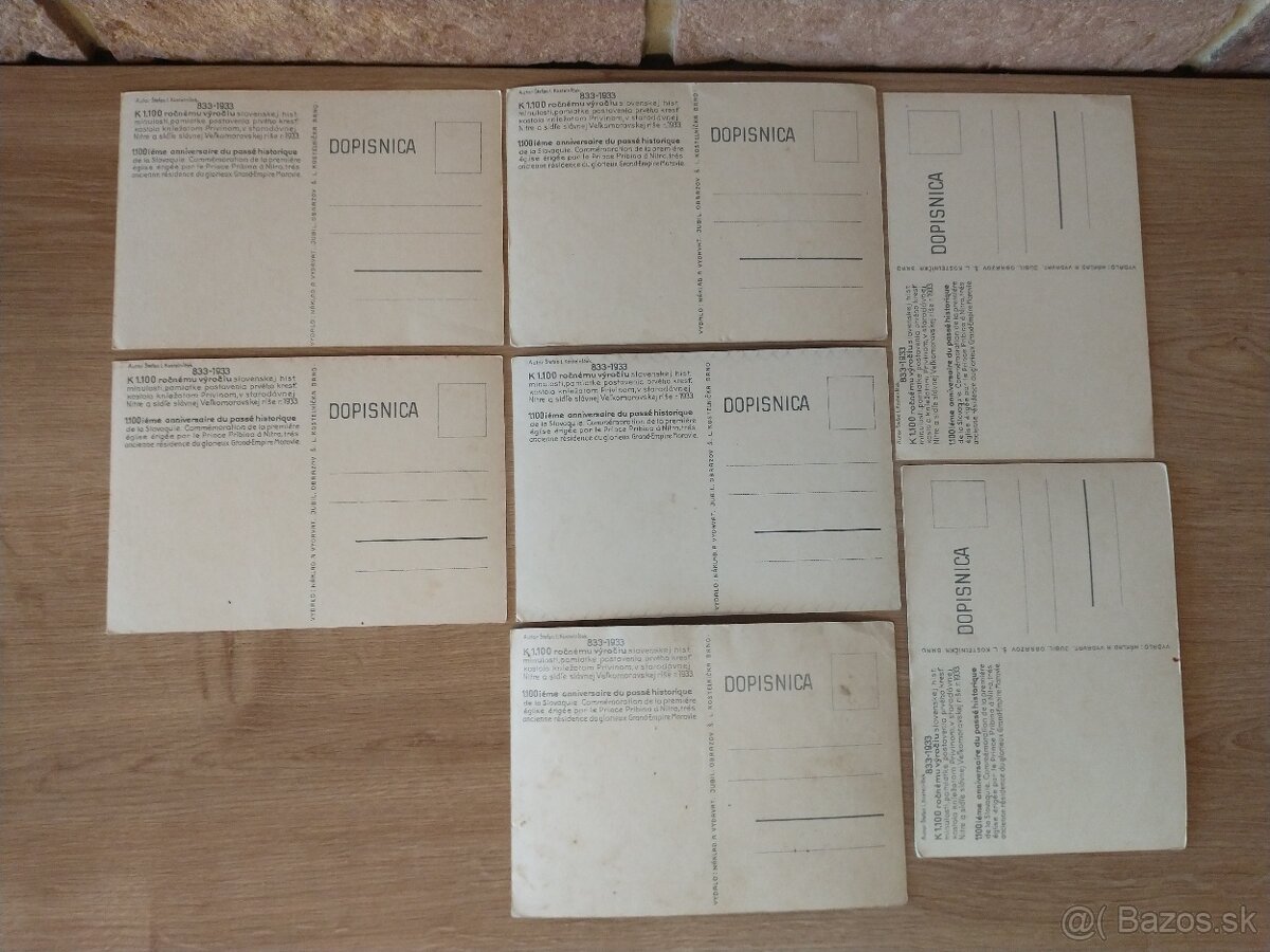 pohľadnice Kostelníček, Hlinka, slovenský štát, dobytčí pas - 2