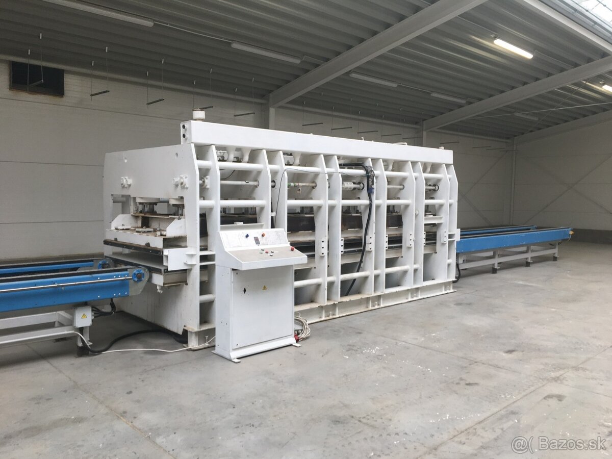 Průběžný dýhovací lis ORMA, desky 5100 x 1400 mm - 2