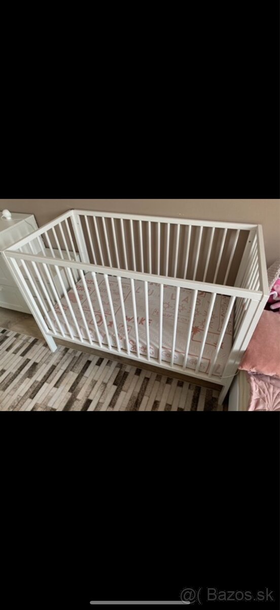 Biela detská postielka - 2