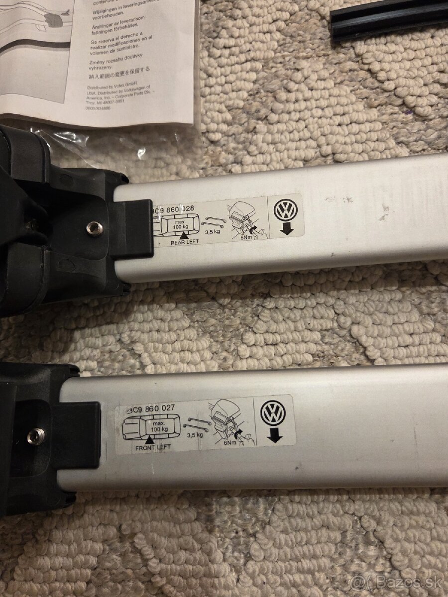 Strešný nosič, priečniky passat b6, b7 - 2