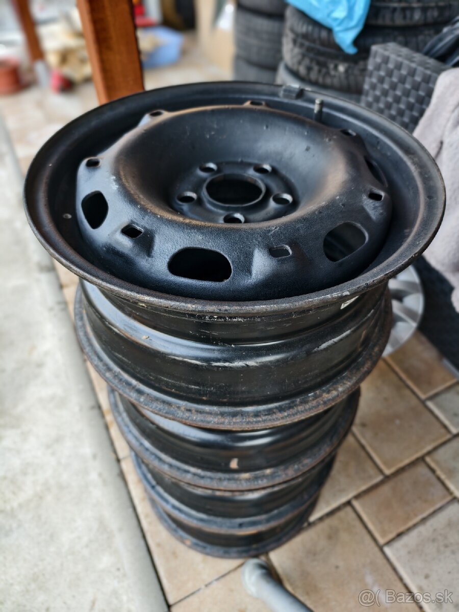 Predám plechové disky R14 5x100 – sada 4 ks - 2