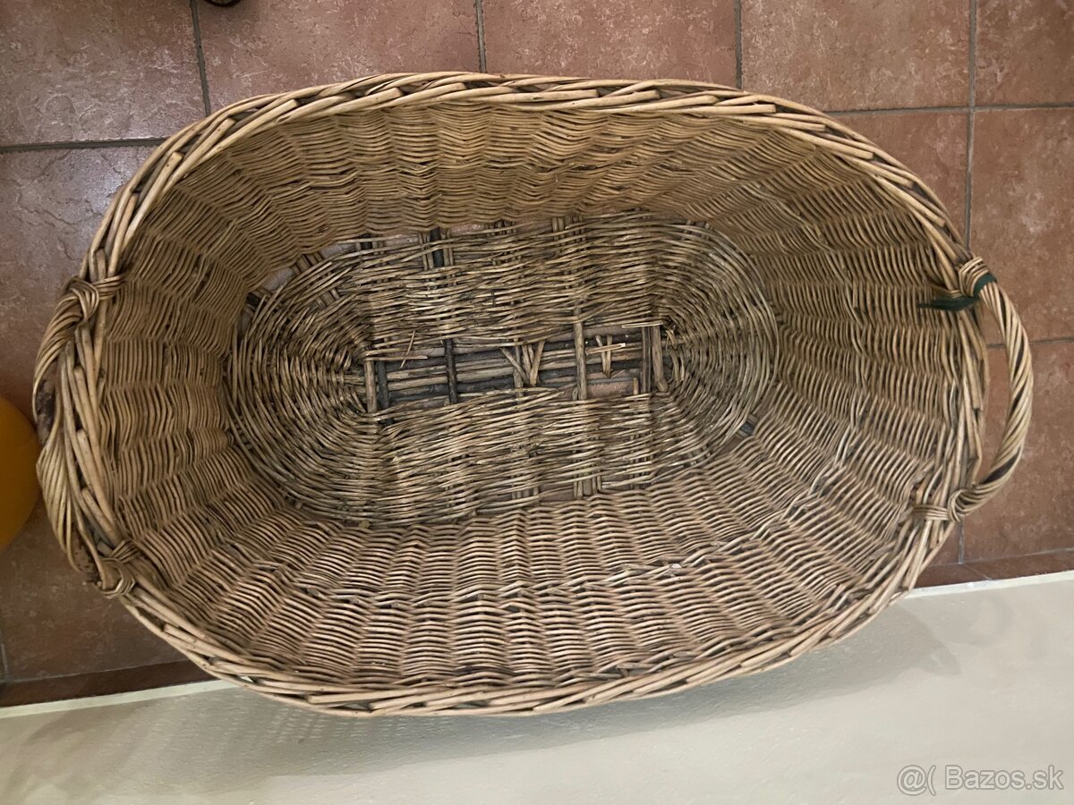 Veľký originál prútený kôš - 2