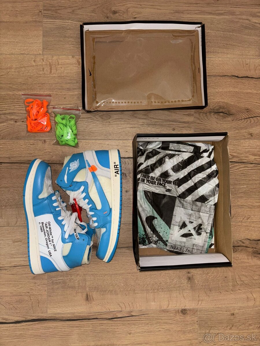 Nike Air Jordan 1 x Off-White University Blue, 46 - 2