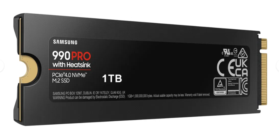 1TB SSD SAMSUNG 990 PRO Heatsink M.2 PCI-e 4.0 NVMe - nový - 2