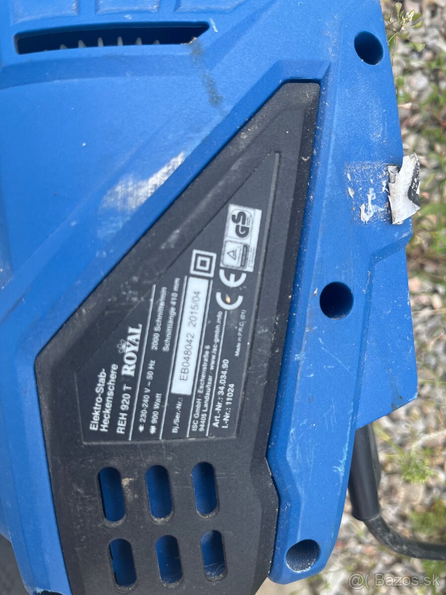 Elektricky odvetvovač - 2