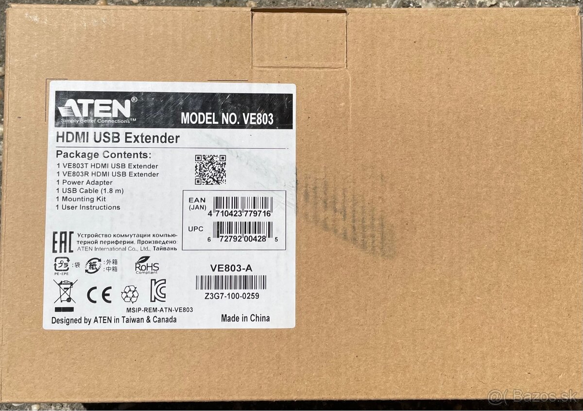 ATEN VanCryst VE803 - HDMI USB Extender (komplet) - 2