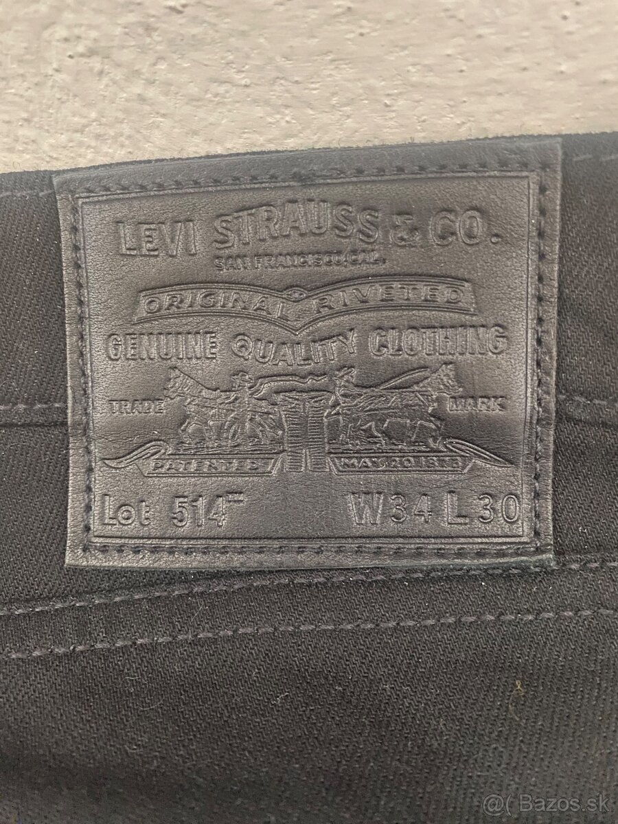 Predam nove cierne Levis 514 - 2