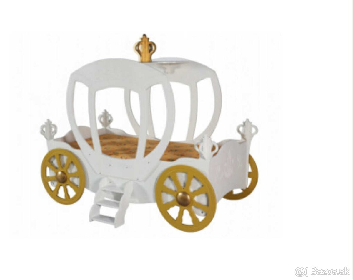 Detská posteľ koč pre princeznú - 2