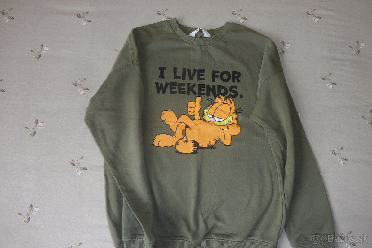 Garfield mikina, pekná chlapč.mikina,značka H&M, v.146/152 - 2