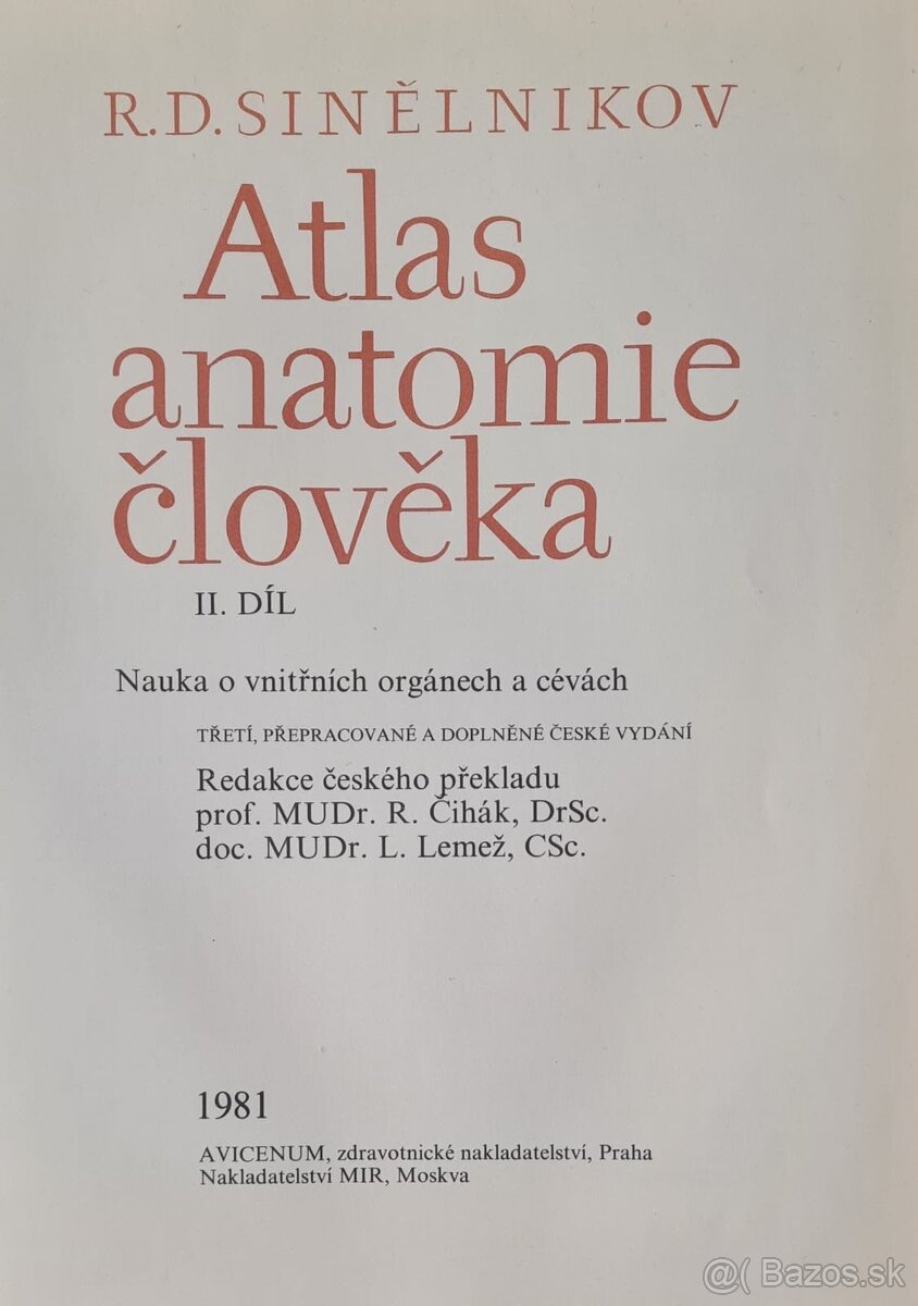 Atlas anatomie člověka I a Ii - 2