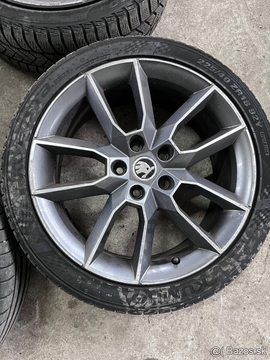 Alu disky originál škoda r18 5x112 Gemini - 2