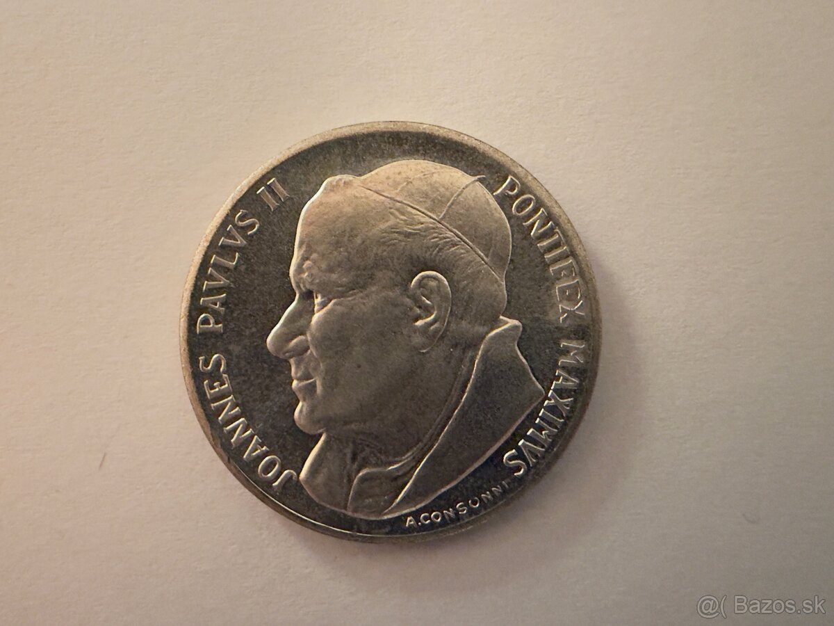 Postriebrená medaila ROMA - Pápež Ján Pavol II. - 2