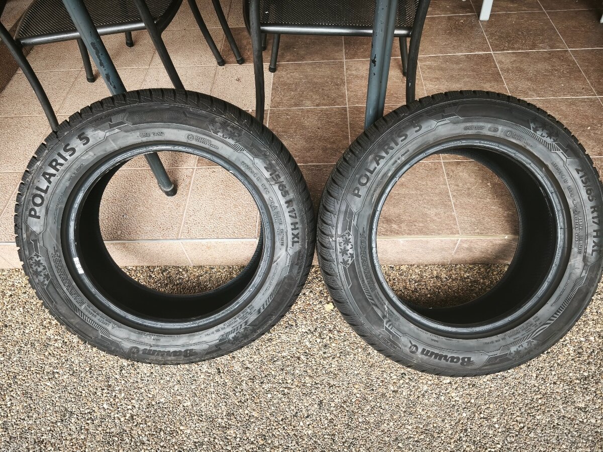 Zimné pneu 215/65R17 Barum Polaris5 a Semperit speed-grip5 - 2