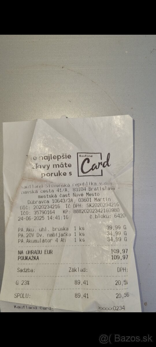 Aku uhlová brúska parkside - 2