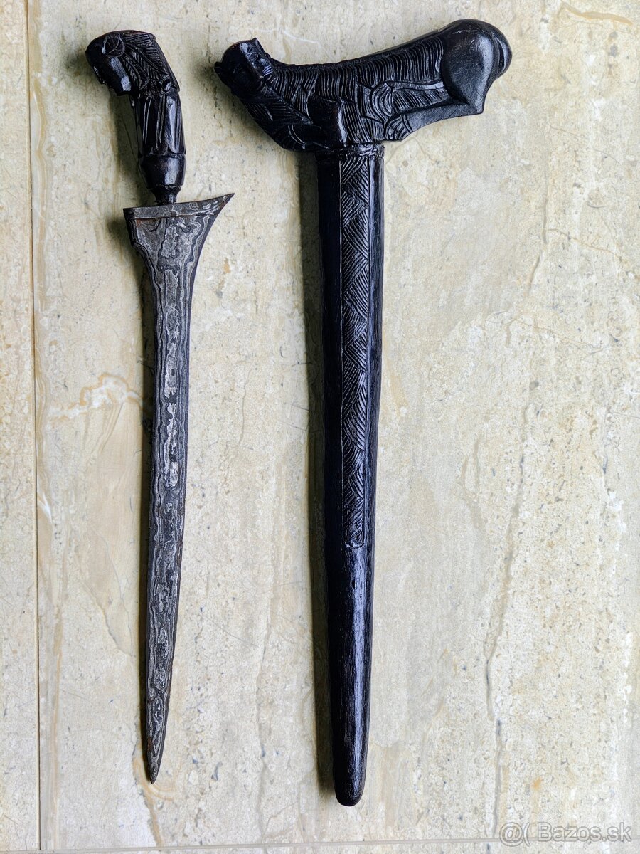 Meč Kris (keris) Madurský ľud Jáva Indonézia 1900-1910 - 2