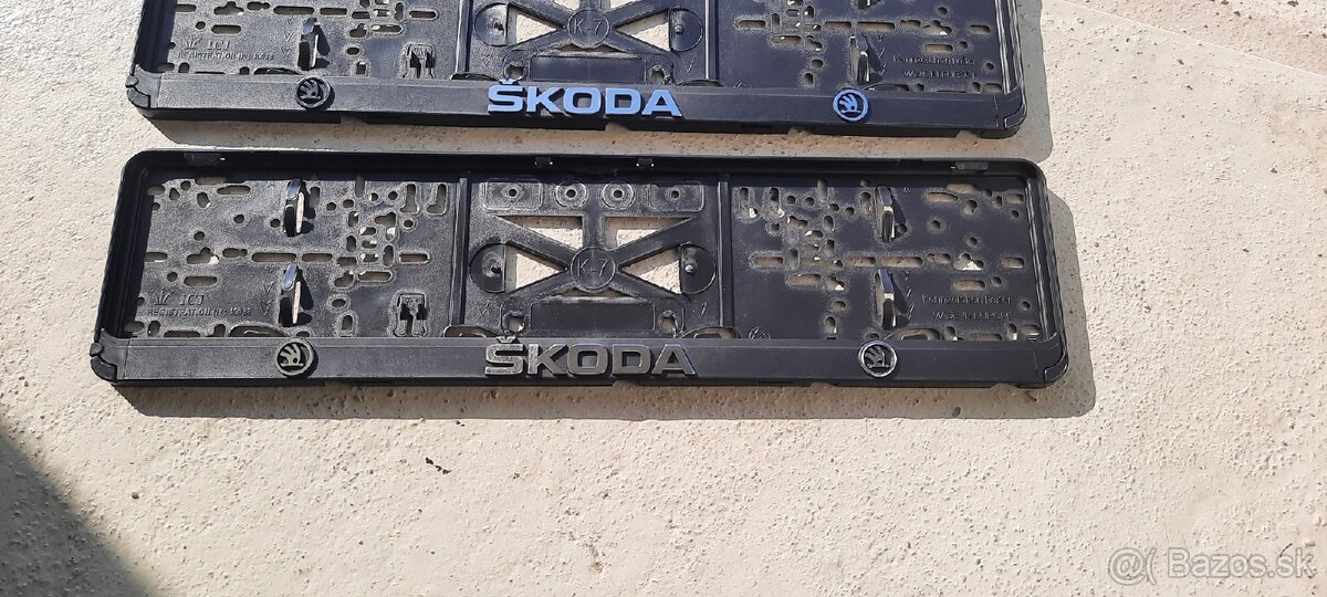 Podložky pod špz držiak špz škoda - 2