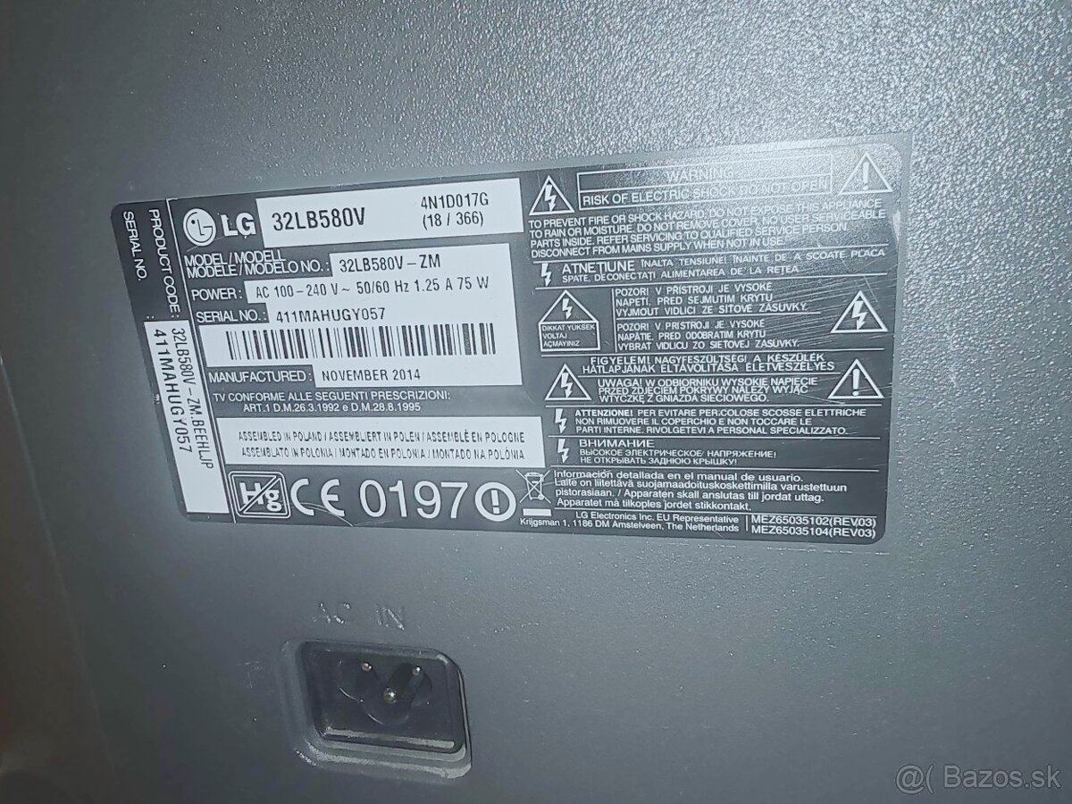 Predám SMART televízor LG 82cm - 2