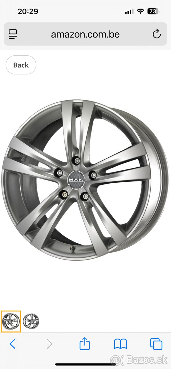 Predam sadu Alu diskov MAK Zenith priemer R17 - 2