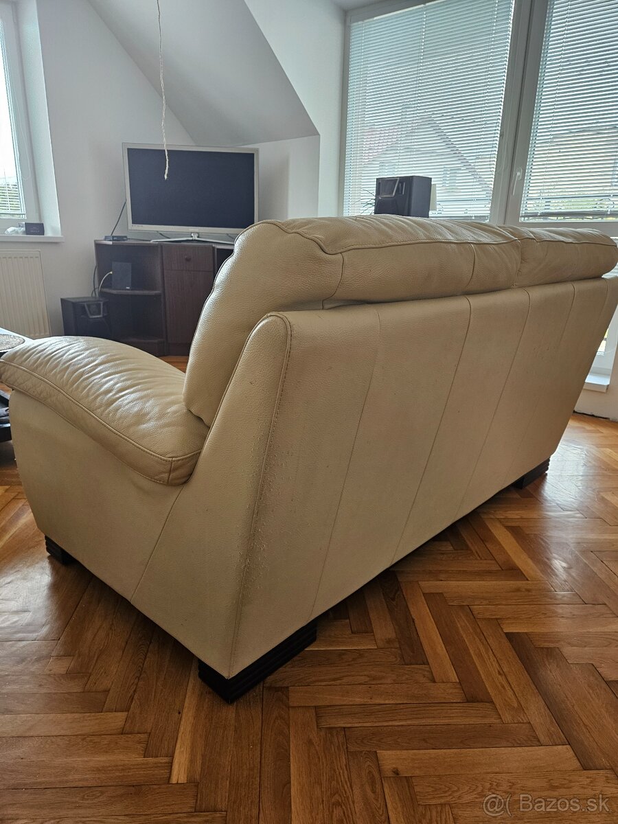 Predám používaný kožený gauč - 2