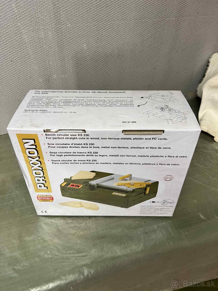 Predám novú kotúčovú pílu Proxxon KS 230 - 2