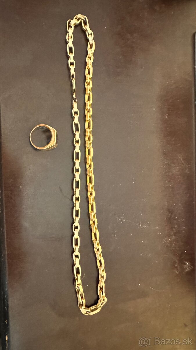 🥇102g Zlata retiazka - pánska - 62.5 cm. 585 - 14karat - 2