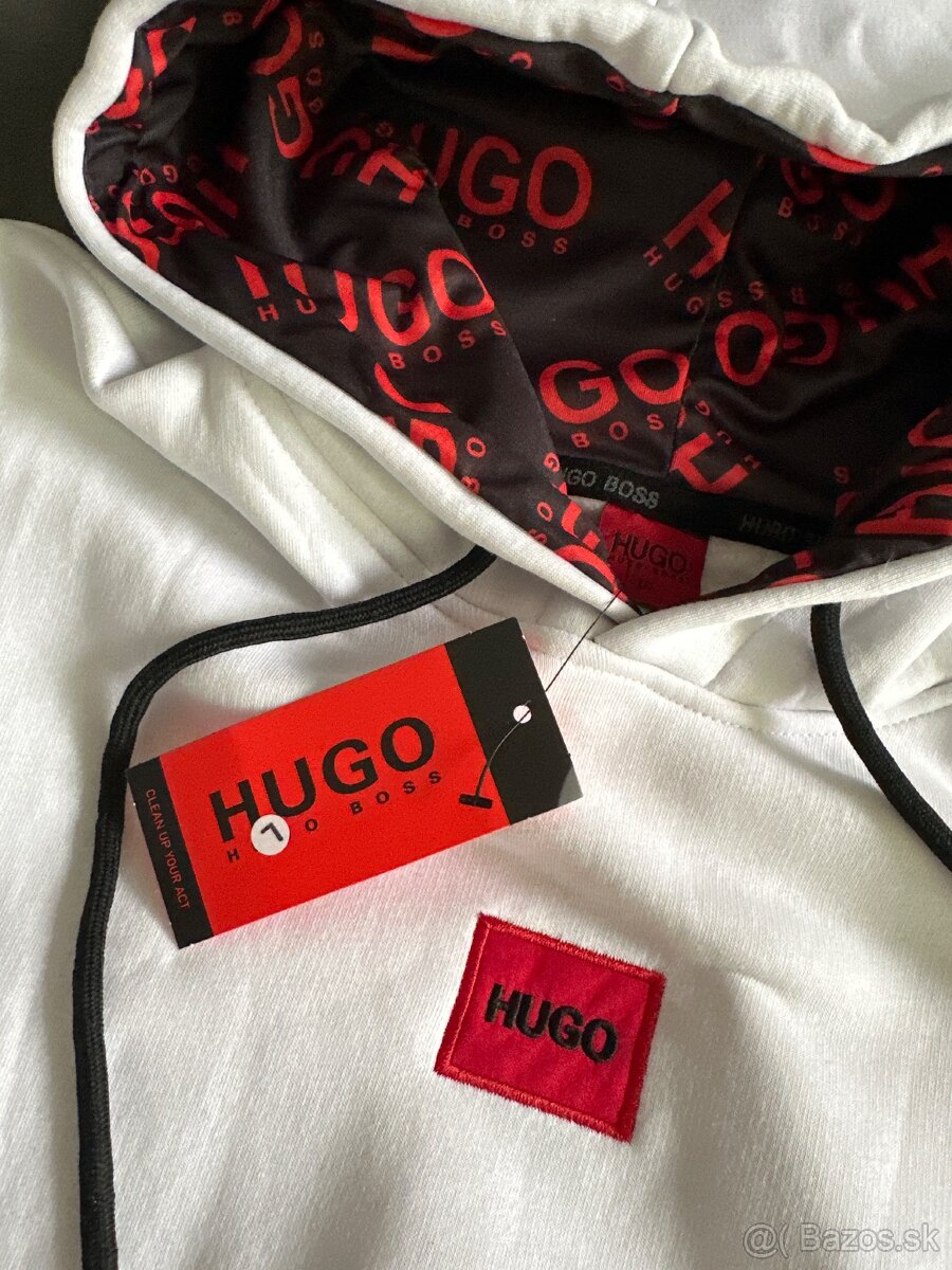 Biela mikina Hugo boss L - 2