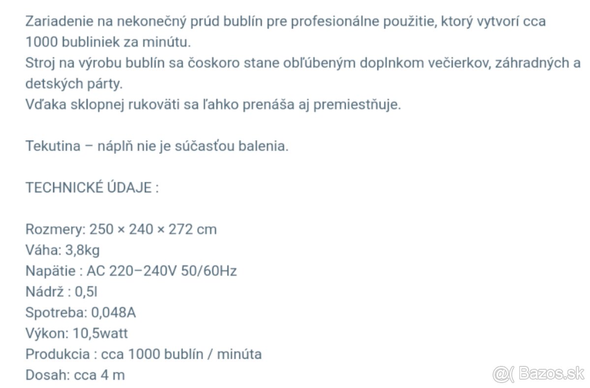 Stoj na výrobu bublín, cukrovej vaty , skákací hrad - 2