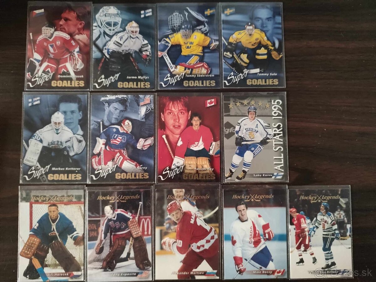 Predám hokejové kartičky repre. (Wien96, Globe95, Semic95..) - 2