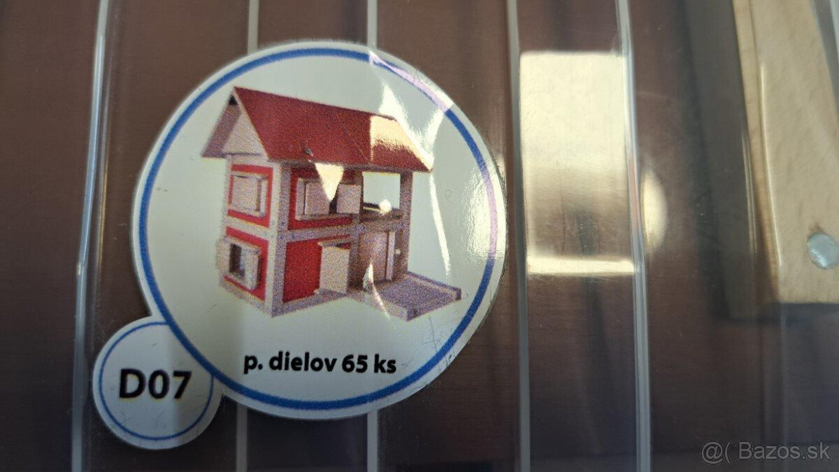 Detská drevená magnetická stavebnica D07 - 2