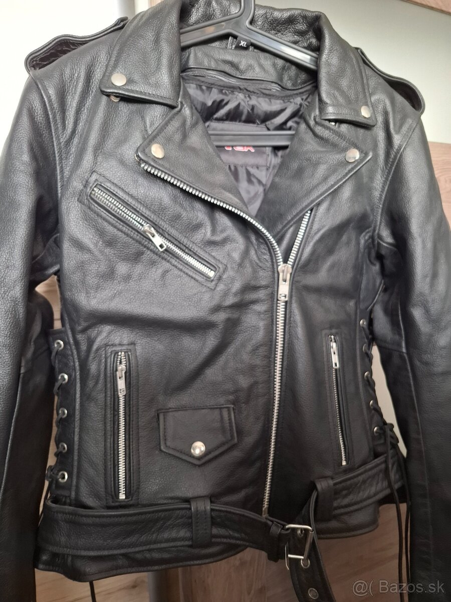 Dámska kožená bunda XL - 2