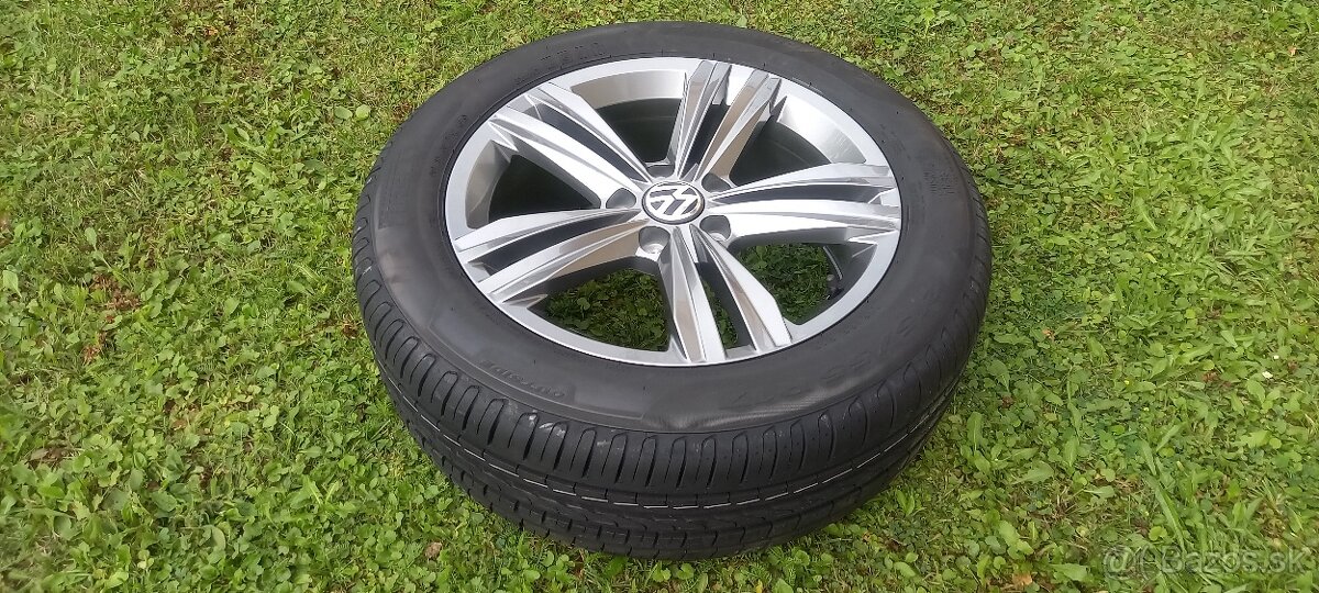 Rezerva/1ks VW disk 5x112 , 215/55 r17 - 2