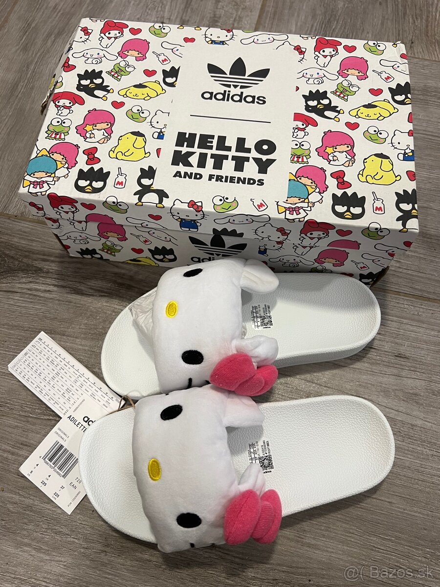 Predám šlapky Hello Kitty Adidas - 2