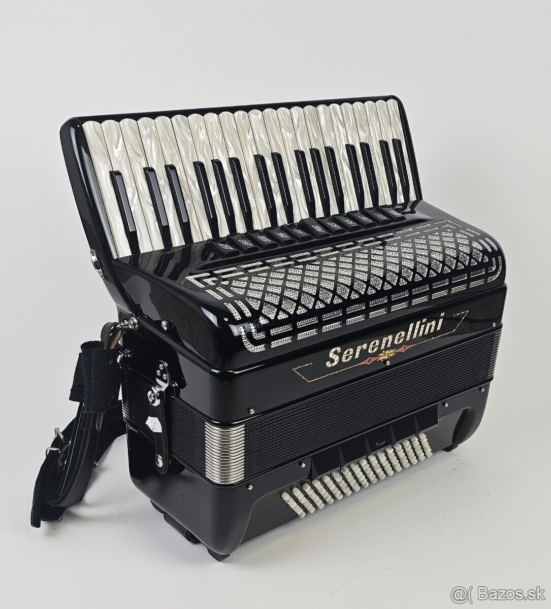 taliansky akordeon harmonika Serenellini, 96 bas 4 hlas - 2