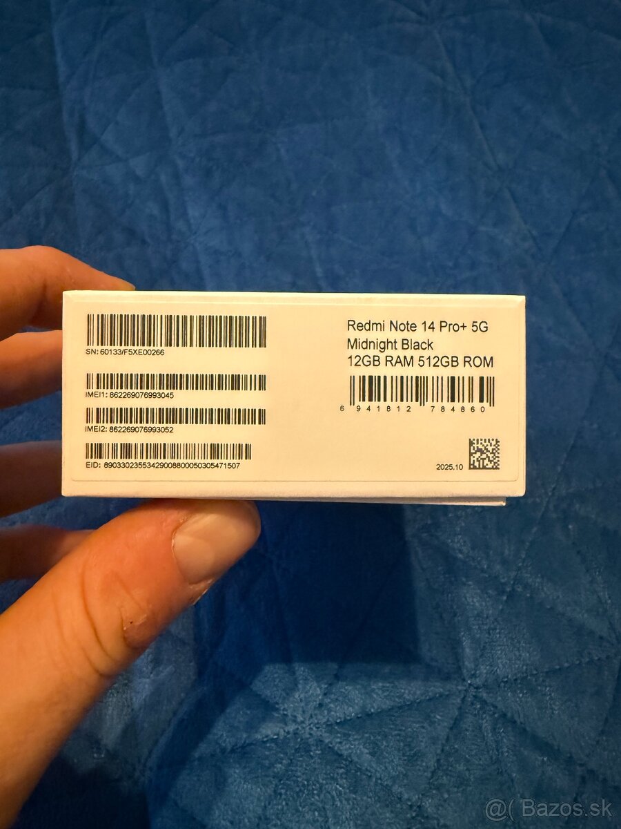 Xiami Redmi note 14 PRO+ - 512 GB - Čierny - 2