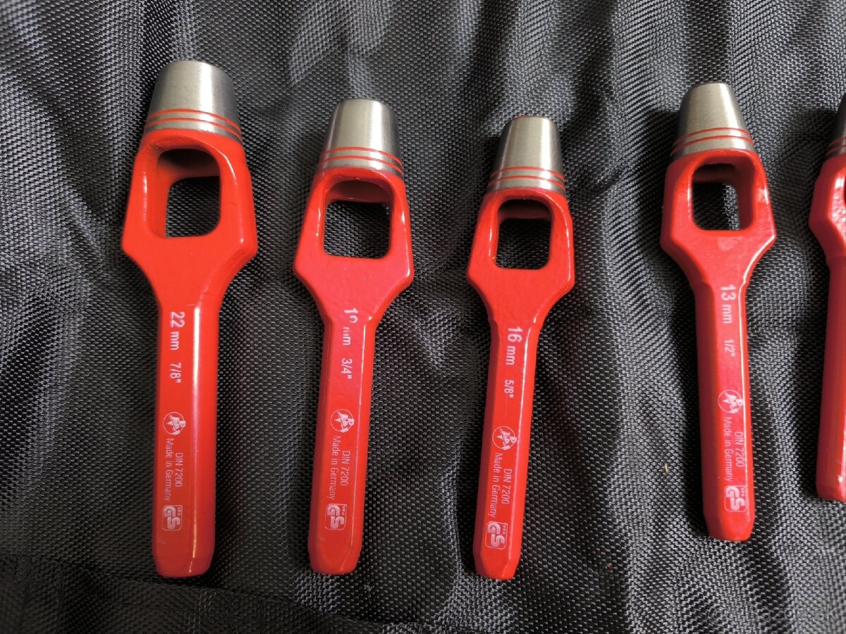 Sada kruhových vyrážačov KS TOOLS nepoužité - 2