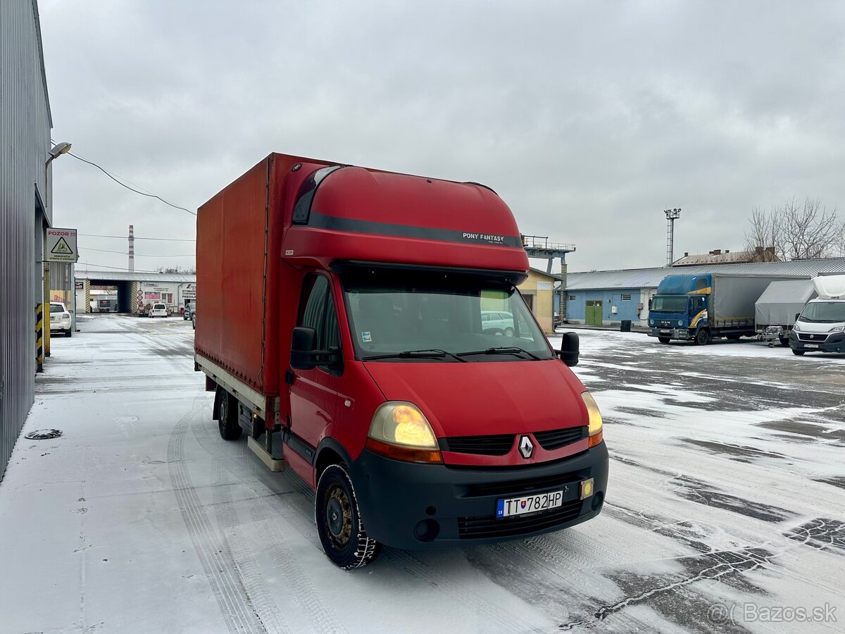 Renault Master valník plachta • Webasto • spanie • Nova STK - 2