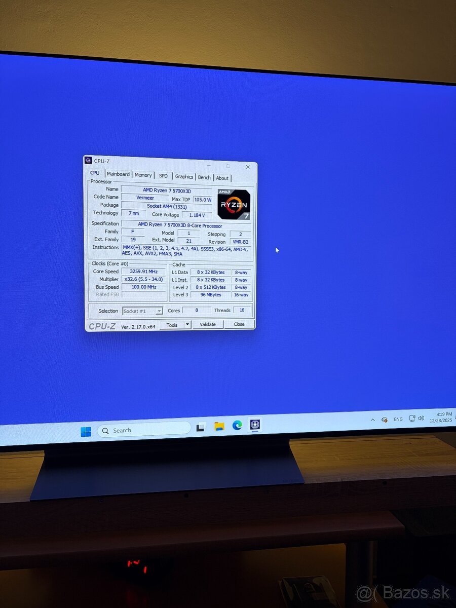 AMD Ryzen 7 5700X3D + ASUS X570-F + 32GB DDR4 RAM + 2TB SSD - 2