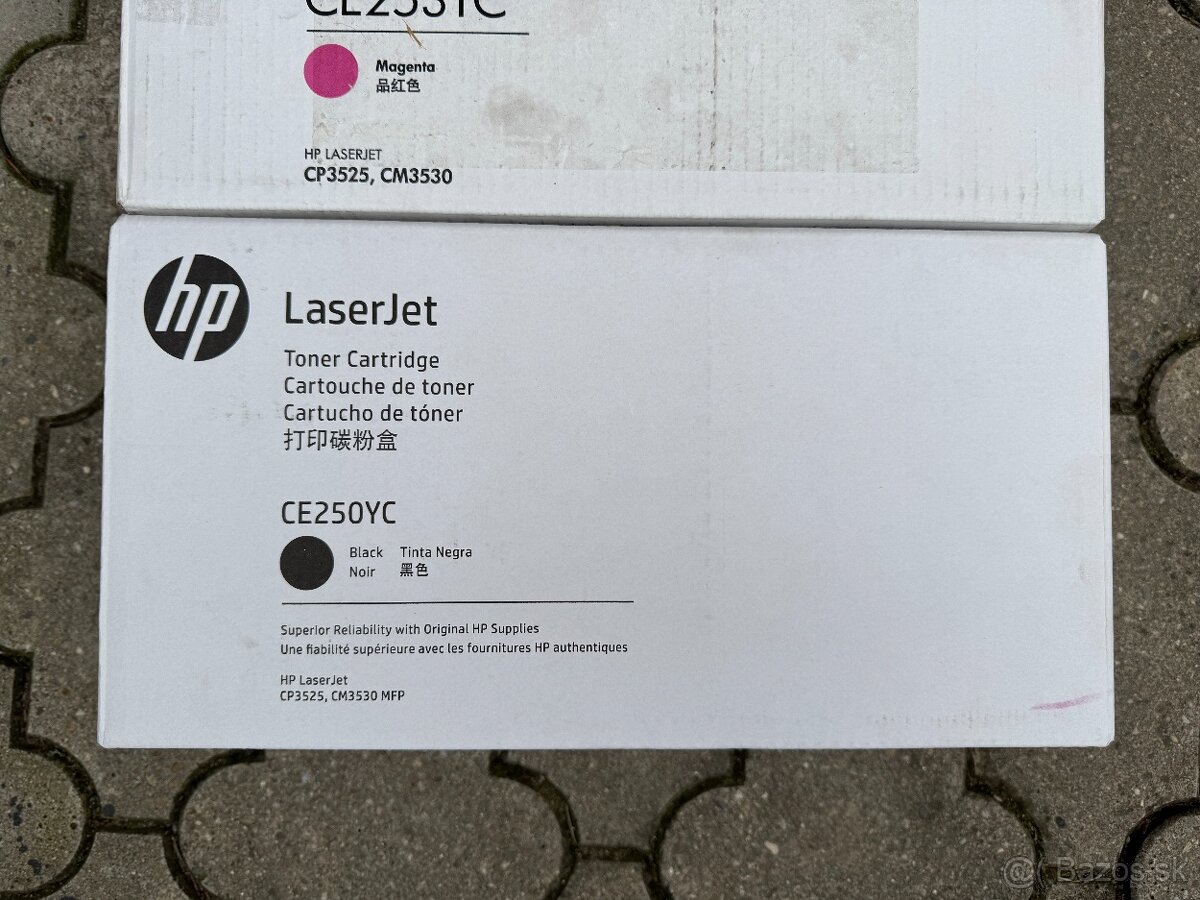 Originalne HP tonery CE251A, CE252YC, CE253YC, CE250YC - 2