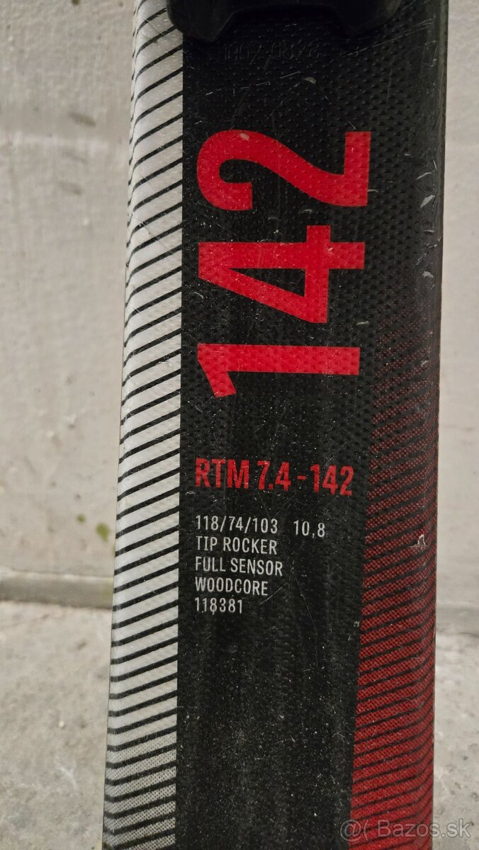 lyže volkl rtm 142cm + palice - 2