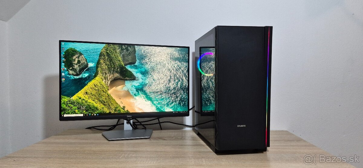 Herné pc i5 8500/16GB DDR4/SSD/+RX6650XT 8GB+27LCD QHD - 2