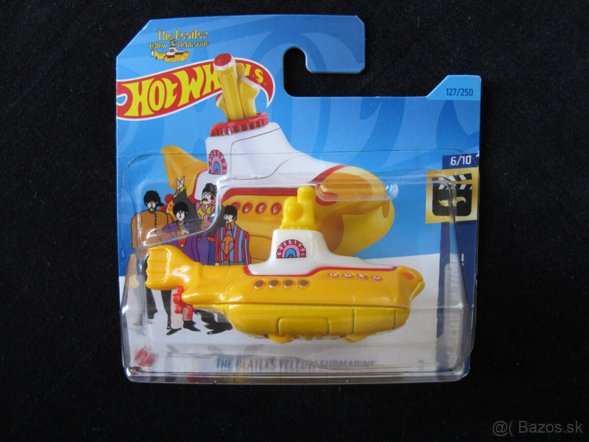 Hot Wheels The Beatles Yellow Submarine Žlutá ponorka TH - 2