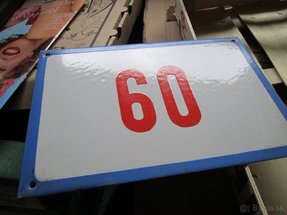 smaltované tabuľky 1 - 2