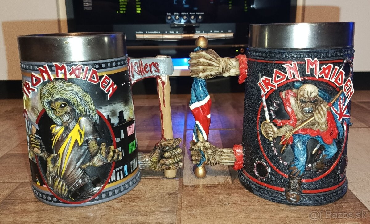 Pivove poháre IRON MAIDEN+SLAYER+METALLICA.❤️🤘❤️ - 2