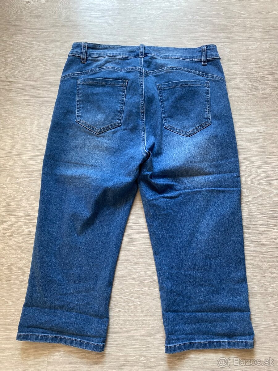 Dámske riflové trištvrťáky veľ.L - 2