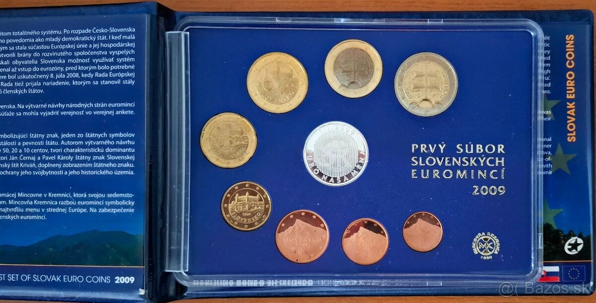 Prvý súbor slovenských eurominci 2009. - 2